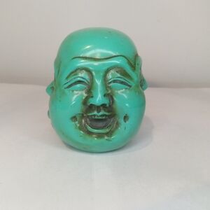 Turquoise Buddha Head Sculpture Small